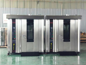Four à rack rotatif avec diesel pour 32 plateaux-Machines de boulangerie de qualité européenne Fours de boulangerie rotatifs électriques à air chaud - Product Image 3
