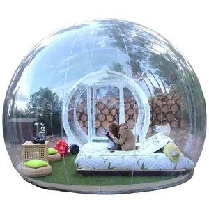 Надувная прозрачная палатка индивидуального размера на продажу