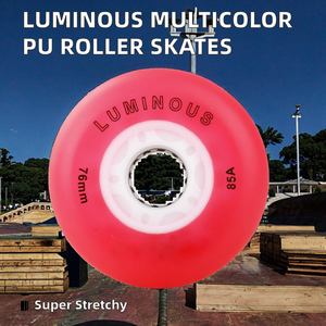 Patins <span class=keywords><strong>à</strong></span> roulettes lumineux multicolores en PU, neufs et authentiques, résistants <span class=keywords><strong>à</strong></span> l'usure, avec roues clignotantes pour le roller - Product Image 3