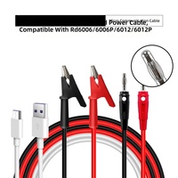 25A36A 200°C Silicone Insulated Copper Core Test Lead Flexible 100cm Double Terminal Instrument Cable for Lab Electronic Repair
