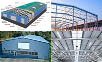 Edificio de Oficinas de Bajo Costo Personalizado, Taller, Almacén, Estructura de Acero, Galpones Industriales Prefabricados