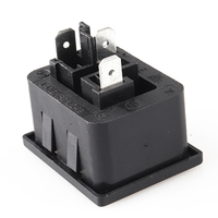 Conector de toma de corriente de CA IEC, toma de corriente eléctrica Universal C19, receptáculo de latón europeo para electrónica Compatible con EE. UU. AU