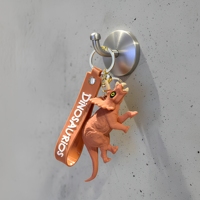 Porte-clés en PVC Dinosaures Jurassiques Faits Main Écologiques de Haute Qualité, Design 2D/3D, Vente en Gros, Idéal pour Cadeau d'Enfant et Sac à Dos