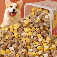 Friandises de haute qualité 100 % lyophilisées pour chiens et chats, mélange de jaunes d'œufs de poulet et de canard, en baril de 500 g