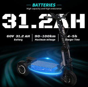 สกู๊ตเตอร์ไฟฟ้าพับได้สามล้อ EU Warehouse OOTD T30 สำหรับผู้ใหญ่ T30 Monopattino Elettrico T30 - Product Image 5