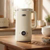 Appareil électroménager pour la préparation de lait de soja et de lait d'amande, mixeur avec moteur en cuivre pur, capacité de 600 ml, récipient en acier inoxydable