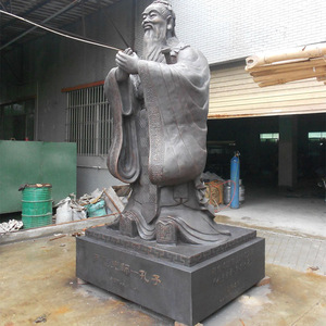 Confucius Sculpture Cast Bronze Handmade Figure Ancient Design Traditional Chinese Culture Courtyard Decor HX550 - Product Image 3