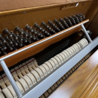 Premium Second Hand Young Chang UC118 Acoustic Piano Dark Brown Wood Body Square Music Rest Export Wooden Crate Packing