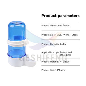Jaula de plástico <span class=keywords><strong>para</strong></span> pájaros y <span class=keywords><strong>loros</strong></span>, suministros de accesorios, fuente de alimentación grande <span class=keywords><strong>para</strong></span> jardín, alimentador de agua líquida <span class=keywords><strong>para</strong></span> pájaros salvajes - Product Image 3