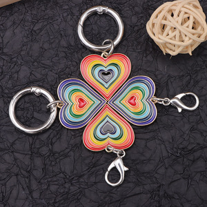 Rainbow Heart-Shaped Metal <b>Shoe</b> Charm For Martin Boots Unisex Fashion <b>Accessory</b> Zinc Alloy Resin Pendant Gift - Product Image 2