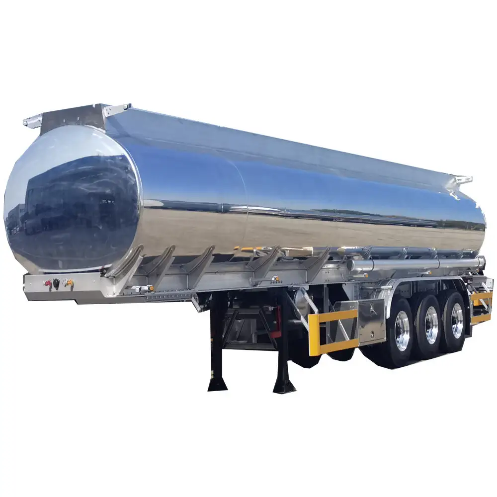 42000 45000 40000 Liter Diesel Petroleum Aluminium Koolstofstaal Tri Assen Tank Oplegger