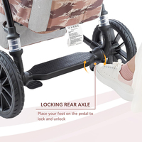 Poussette de voyage légère Morething MTKDDW2, chariot pour bébé, OEM/ODM personnalisable, cadre en acier inoxydable, pliage à une touche, tout-terrain