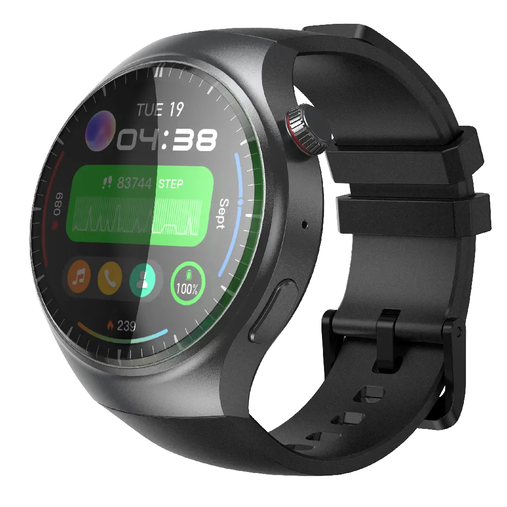 Relógio inteligente Ny 4G DM80 1.43 tum AMOLED 2GB RAM 16GB ROM GPS Vattentat Smartwatch med WiFi SIM-kort 4G Smartwatch 2024