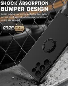 Custodia in <span class=keywords><strong>Silicone</strong></span> liquido magnetico di lusso per <span class=keywords><strong>Samsung</strong></span> Galaxy S22 Ultra A51 A71 A52 A72 <span class=keywords><strong>S20</strong></span> <span class=keywords><strong>FE</strong></span> S21 Plus A21S A22 A32 supporto per anello di copertura - Product Image 2