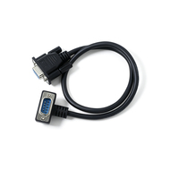 Cable de Extensión Serial RS232 Magnético, DB9PIN Macho con Ángulo de 90 Grados hacia Arriba a DB9 Hembra Recto, Tipo-C, TPE, Nylon, para Cámara de Computadora