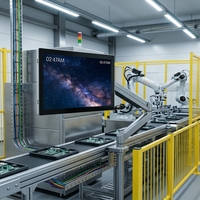 Lüfterloser Breittemperaturbereich IP65 Wasserdicht Staubdicht Stoßfest 21,5 Zoll Resistiver Bildschirm Industrie-Panel-PC