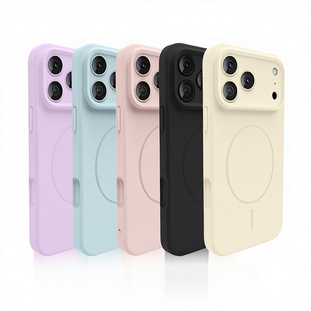 Soft Shockproof Liquid Silicone Magnetic Ring Holder Wireless Charging Waterproof Phone Case 12-Month Warranty for All