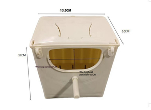 Sẵn sàng giao hàng Hộp nhân giống chim tình yêu bằng nhựa Lồng chim Tưới nước Lồng chim bồ câu bằng nhựa Phụ kiện lồng nhân giống chim bồ câu - Product Image 4