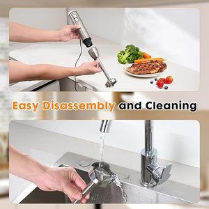 Nouvelle <span class=keywords><strong>sortie</strong></span> : Mixeur plongeant 1000W avec 8 accessoires, contrôle de vitesse à 25 niveaux et lame amovible en acier inoxydable durable - Product Image 5
