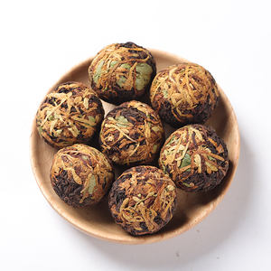 Yunnan-té aromático cocido a mano de puerh, Bola de dragón, Rosa jazmín, flor suelta, bolas de té fermentado, chaqiu - Product Image 2