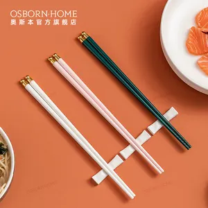 Hashi colheres de cerâmica reutilizáveis osborn, varas para enrolar sushi japonês
