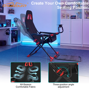 Wholesale Foldable <strong>Racing</strong> <strong>Simulator</strong> Cockpit Steel <strong>Frame</strong> Gaming Seat With Steering Wheel Shifter Mount for Esports - Product Image 4
