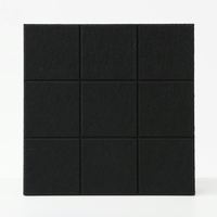 Panneau mural rainuré en fibre de polyester, panneau acoustique absorbant le son pour la décoration de cinéma, de bar et de restaurant