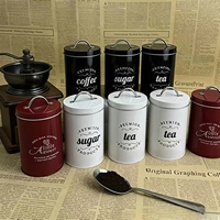 Boîte cylindrique portable en fer blanc de style nordique avec couvercle imprimé, logo couleur personnalisé pour grains de café, bonbons, pot de rangement de bureau