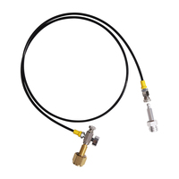 Nouveau Soda Water Soda Fizzy Water Drink à l'adaptateur de réservoir de Co2 externe et Kit de tuyau W21.8 ou G5/8 CGA320 avec déconnexion rapide de jauge