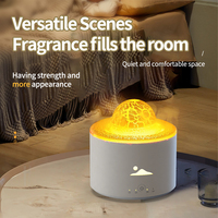 Hxtc88 Cool Mist Pulvérisateur Feu Boule De Feu Flamme Lave Crack Planet Usb Mini Purificateur D'air Électrique Humidificateur Portable Diffuseur D'arôme