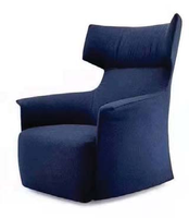Fauteuil contemporain en contreplaqué courbé avec design à grain de bois pour la maison ou l'hôtellerie