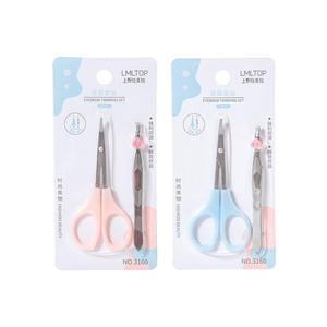 Tijeras de Maquillaje Lmltop, Acero Inoxidable, Hoja Curva, Herramientas para Recortar Cejas, Paquete de 2, Kit de Belleza para Diestros - Product Image 5