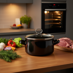 KARL KRGER Roasting Pot Brillant 24 Cm With Lid For Oven Use - Product Image 3