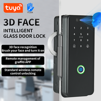 Cerradura de puerta con código de acceso de huella dactilar inteligente con reconocimiento facial 3D de vidrio de oficina adecuada para puerta de Apertura Doble y única y puerta doble