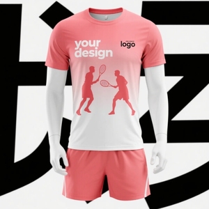 100% Polyester Dryfit Sportswear Set Garçons À Manches Courtes À Séchage Rapide Performance À Manches Courtes Respirant Polyester Ensemble De Sport - Product Image 2