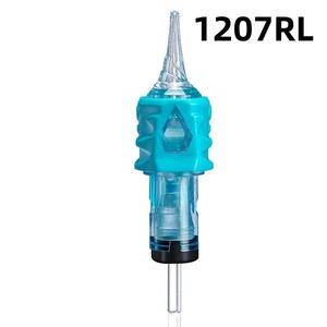 20 ชิ้น/กล่อง 1207RL เข็มสักสแตนเลส 316 พร้อมปลอกซิลิโคนแบบใช้แล้วทิ้ง สำหรับ PMU สักถาวร เพ้นท์ร่างกาย - Product Image 2