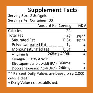 Vitamina E Naturale per il Viso 1000 UI, Integratore Sbiancante, Capsule di Olio di Vitamina E all'Ingrosso per la Cura della Pelle - Product Image 2