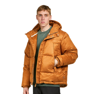 New Arrival Men Custom Logo Front High Quality Windproof Breathable Hooded Puffer <b>Jackets</b> for Winter Wear Adults Streetwear - Product Image 3