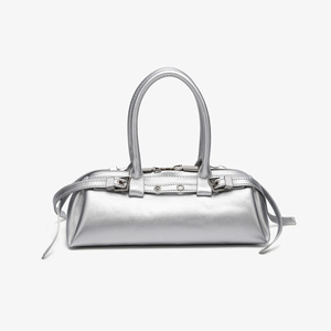 Bolso de Hombro Metálico Plateado Personalizado de Fábrica, Bolso Bandolera de Cuero para Mujer, para Usar en la Noche - Product Image 1