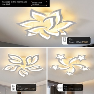Lámpara de techo cuadrada acrílica con Control remoto moderno, lámpara de techo para sala de estar, dormitorio, hogar, 160W, luces de techo LED de lujo - Product Image 6
