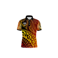 T-shirt polo de golf personnalisé pour hommes Chemises polo design maori Offre Spéciale Chemises de haute qualité