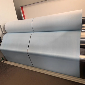 Rouleau de tissu industriel enduit bleu pour vêtements de protection, taille et couleur personnalisables, procédé de chauffage - Product Image 2