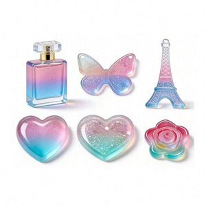 Jewelry Design Resin Craft Starter <b>Kit</b> Hard Transparent Cure Resin Portable UV Light for DIY Jewelry Supplies <b>Model</b> Keychain - Product Image 4