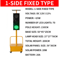 Feux de signalisation routière LED solaires portables pour passage piétonnier, 4 faces, IP65, clignotants sans fil, utilisation routière