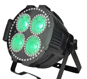 음악 쇼 24PCS 12W 4in1 LED DMX 파 조명 RGBW 4IN1 5IN1 6IN1 옵션 파 캔 무대 조명 곡선 유연한 LED 디스플레이