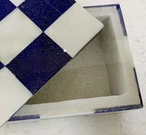 ANURAG HANDICRAFT Designer Marble Premium Decorative Storage Box Home Decor Office <b>Desk</b> Bathroom <b>Vanity</b> Jewelry Cosmetic - Product Image 3