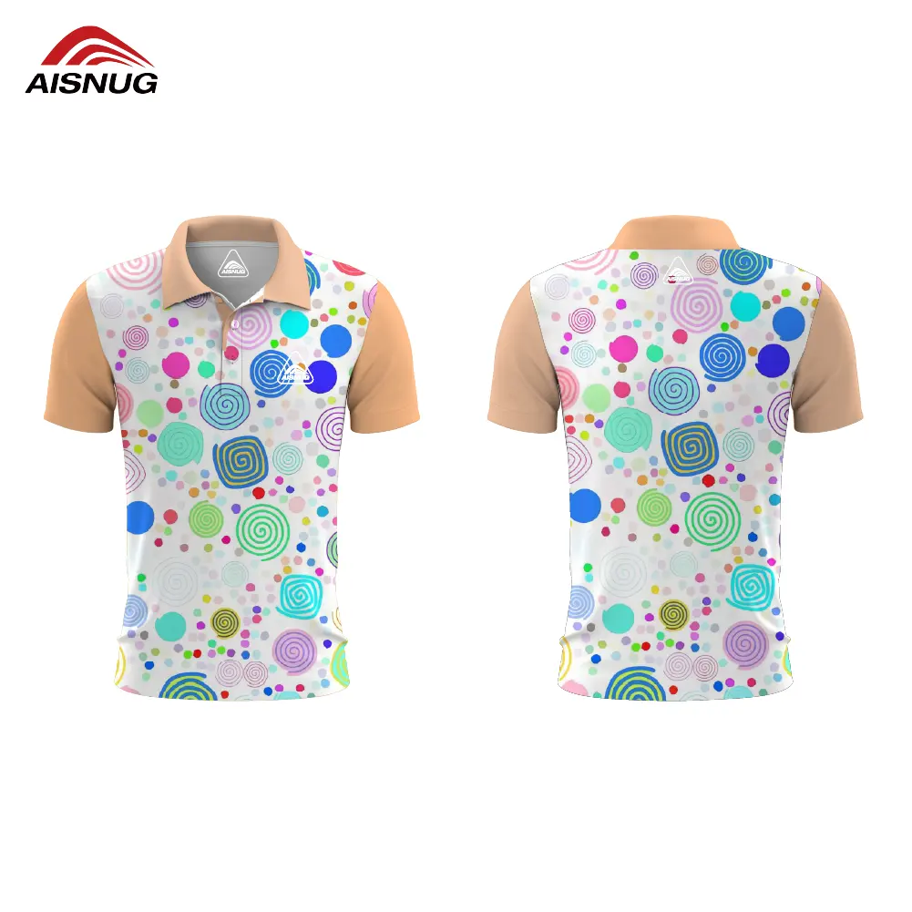 American custom color coolmax golf clothes sets men sublimation polo jersey polyester dry