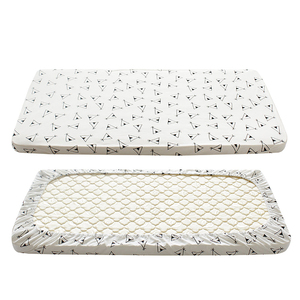 Bio 100% coton doux respirant pépinière lit bébé literie drap housse design - Product Image 1
