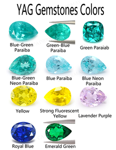 Cadermay Lab Paraiba YAG 4x8mm-9x18mm, pierres lâches de grenat d'yttrium <span class=keywords><strong>aluminium</strong></span> Paraiba bleu-vert taille <span class=keywords><strong>Marquise</strong></span> pour la fabrication de bijoux - Product Image 6