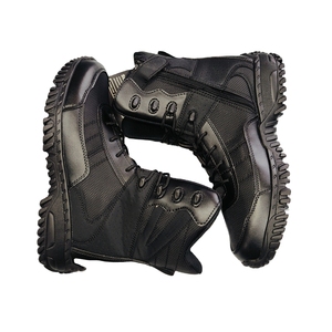 Bottes tactiques respirantes en cuir noir TSB204, chaussures de randonnée légères AS33 A533 - Product Image 1